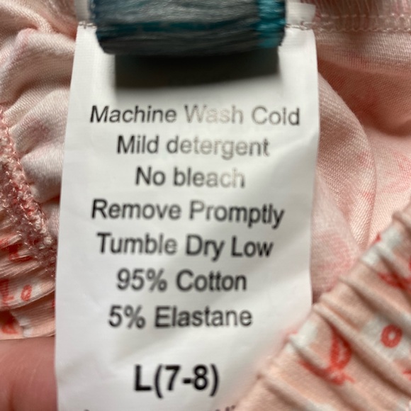 NWT Serendipity by Shrimp and Grits Ruffled Shorts SZ 7-8 Peach & Orange - Picture 5 of 5